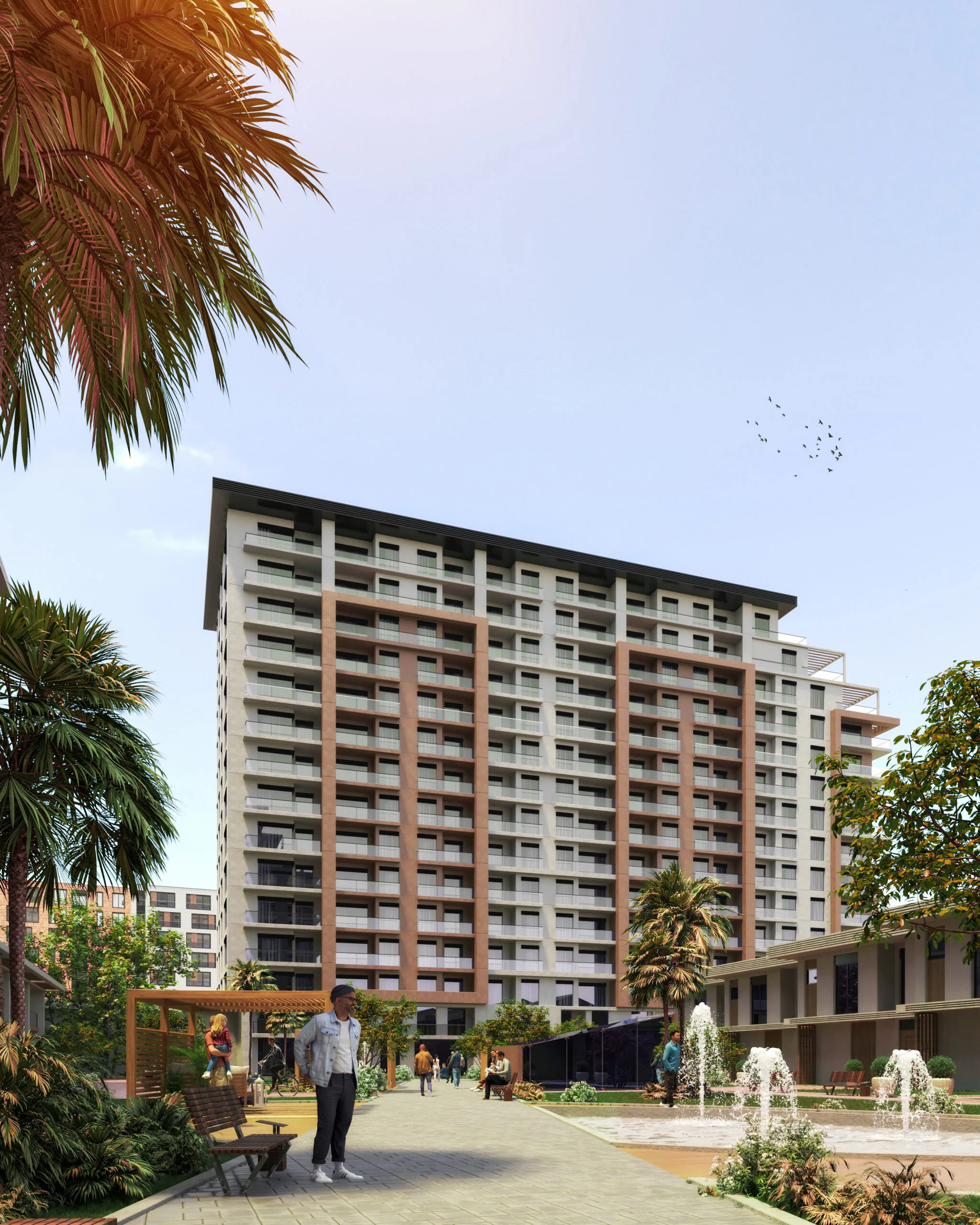 Favorist Gölkent kolon ve perde duvar modeli 6