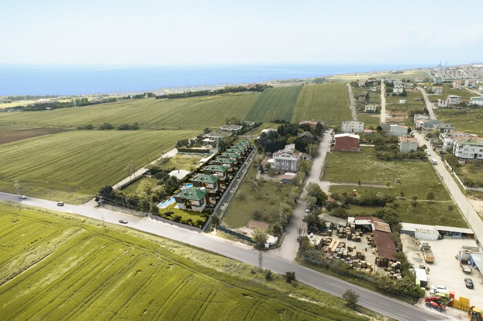 Güzelbahçe Villaları 3D statik analiz modeli 3