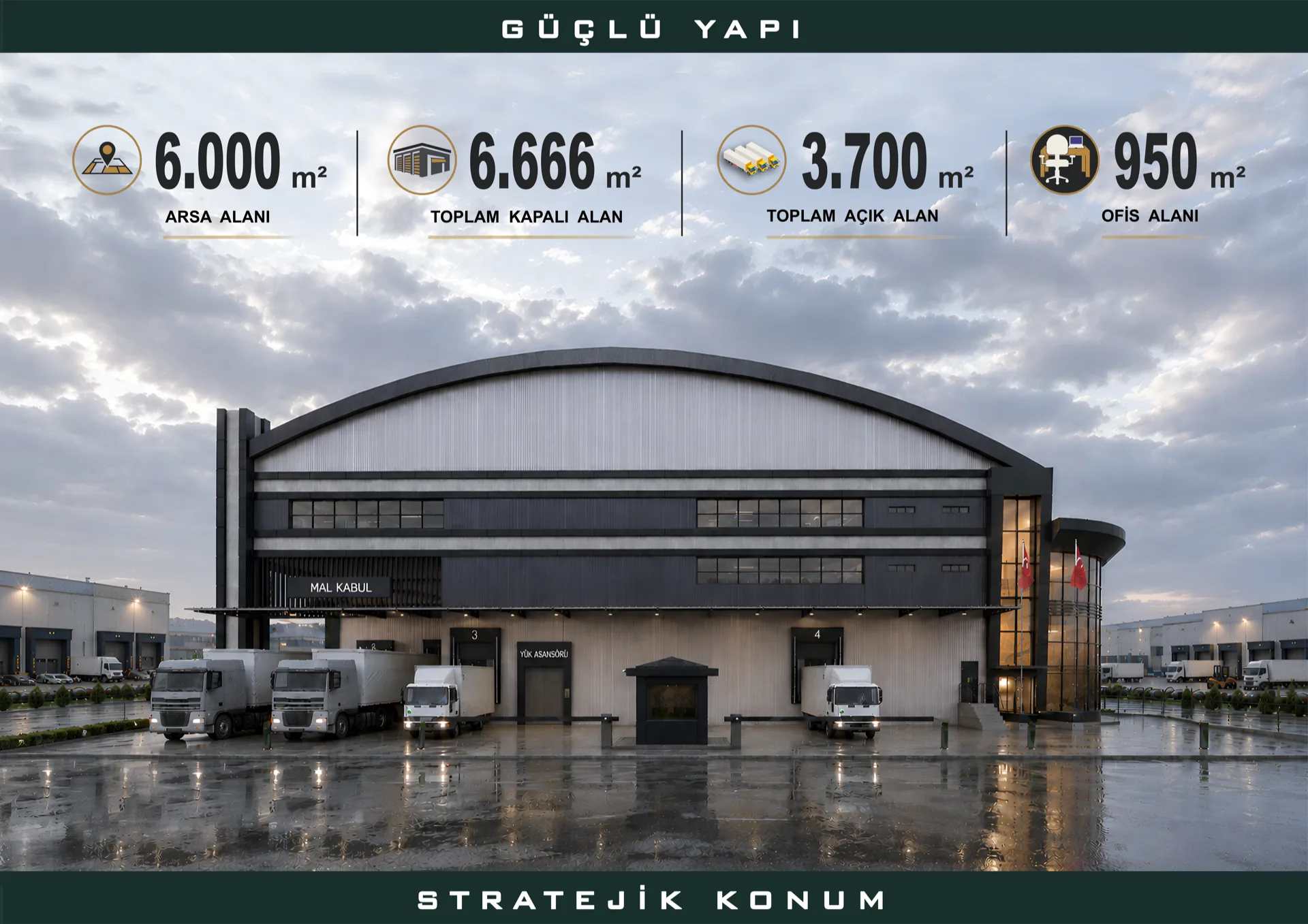 Betonarme + Çelik Depo Antrepo görseli