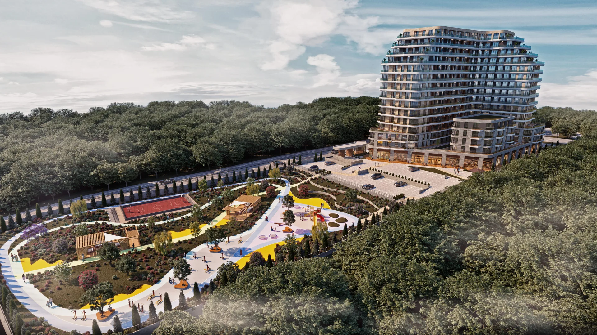 Flamingo Gül İnşaat mimari perspektif 14