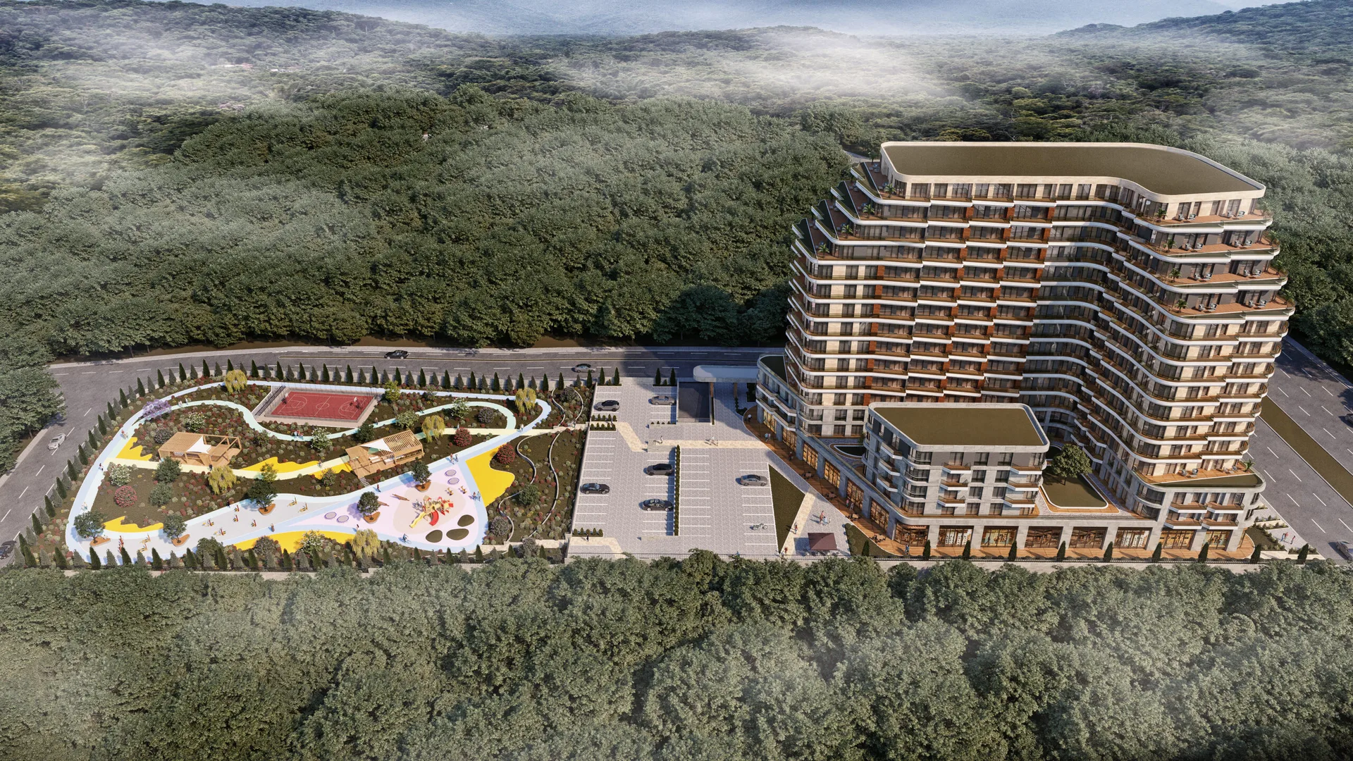 Flamingo Gül İnşaat mimari perspektif 15